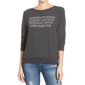 Wildfox Couture Kiss Forever Pullover/Sweatshirt